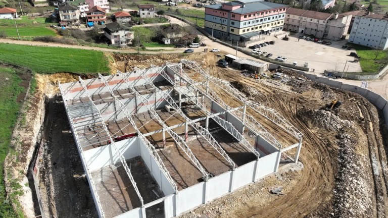 Kandıra Fındık Deposu inşaatında sona yaklaşıldı