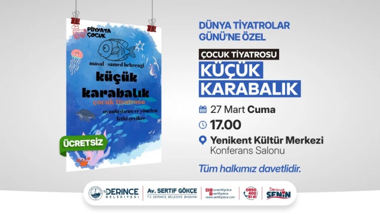 Derince’de Dünya Tiyatrolar Günü coşkusu
